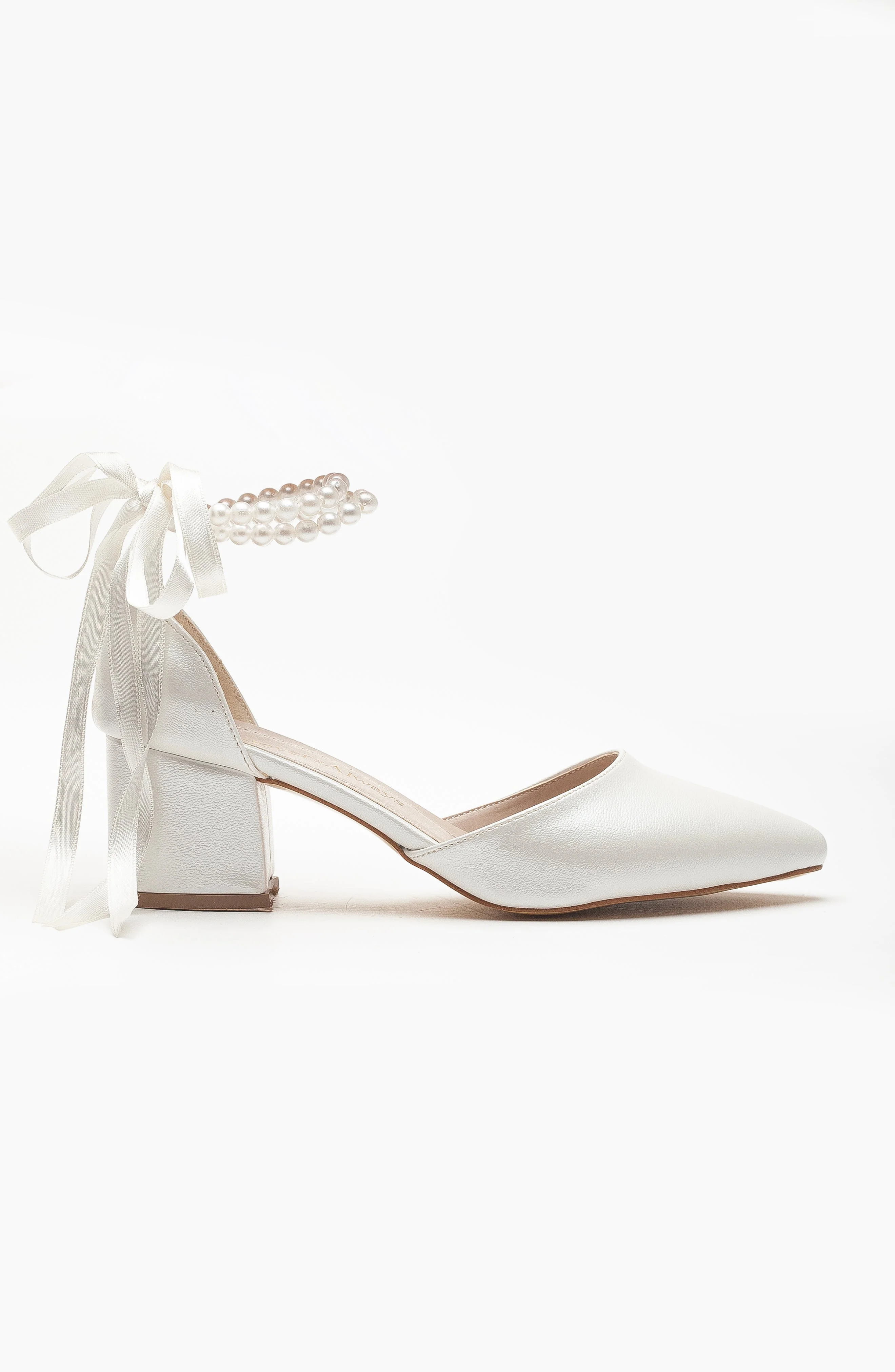 Miranda - Ivory Pumps with Pearls - Image 3