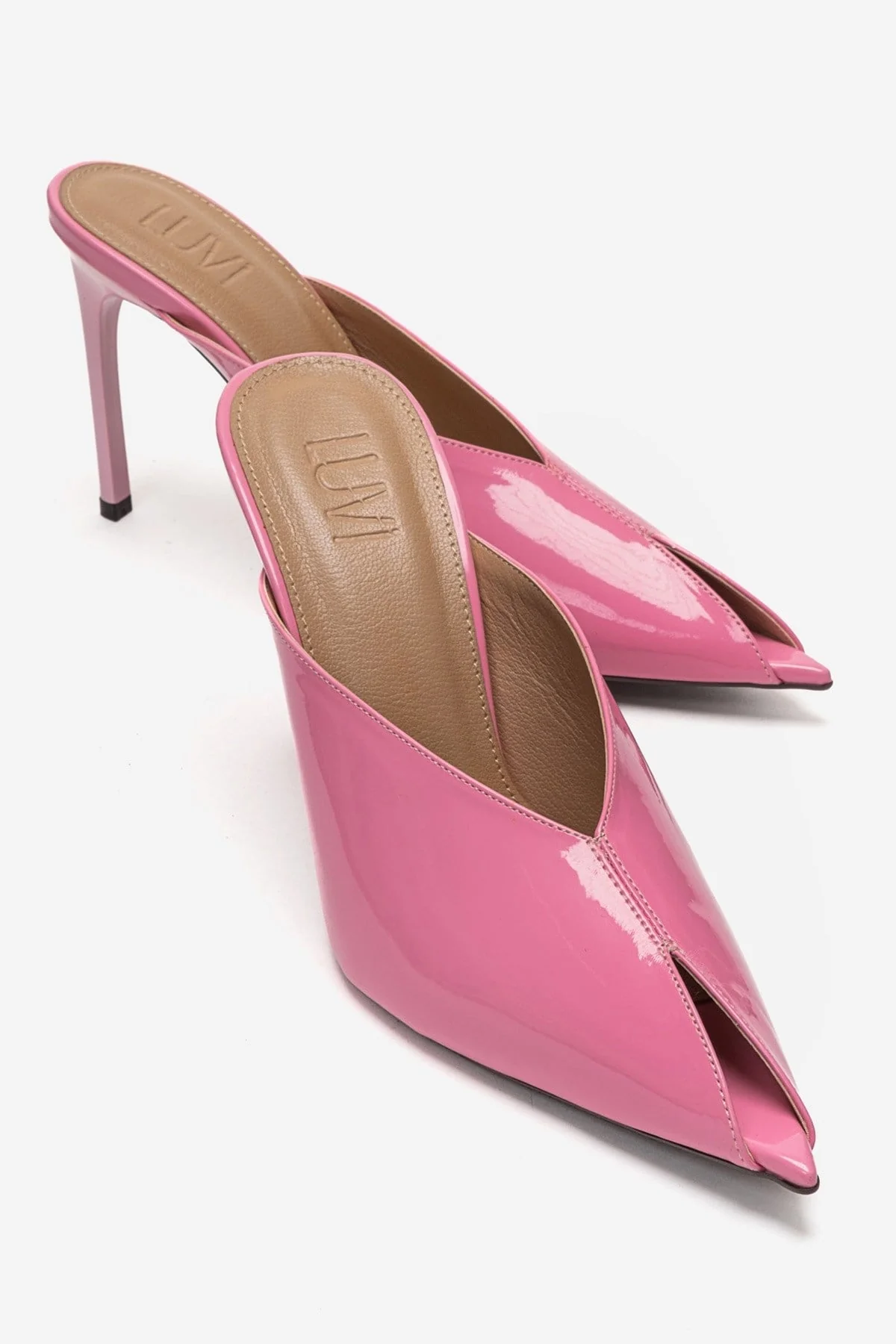 Mirena - Pink Genuine Leather Stiletto Mule (Women)