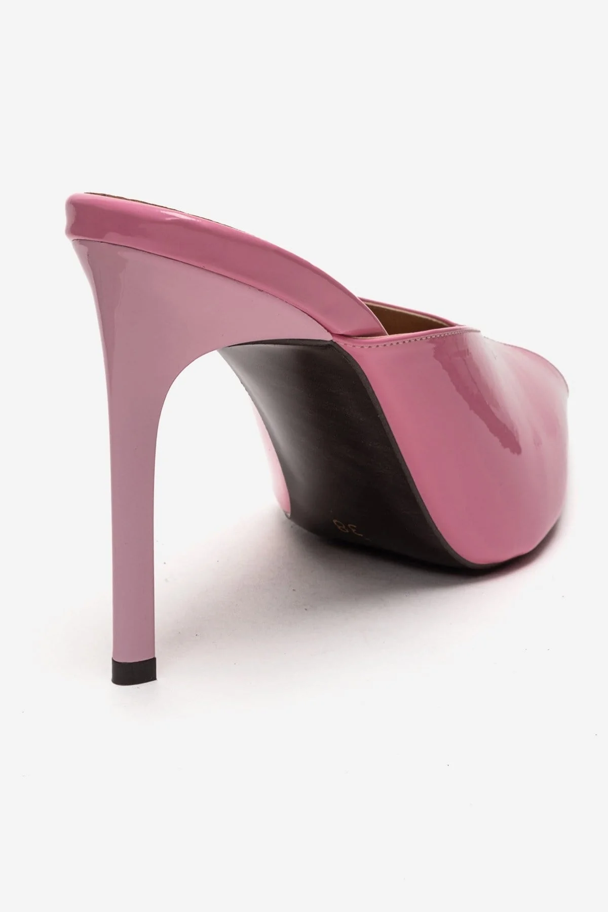 Mirena - Pink Genuine Leather Stiletto Mule (Women) - Image 5