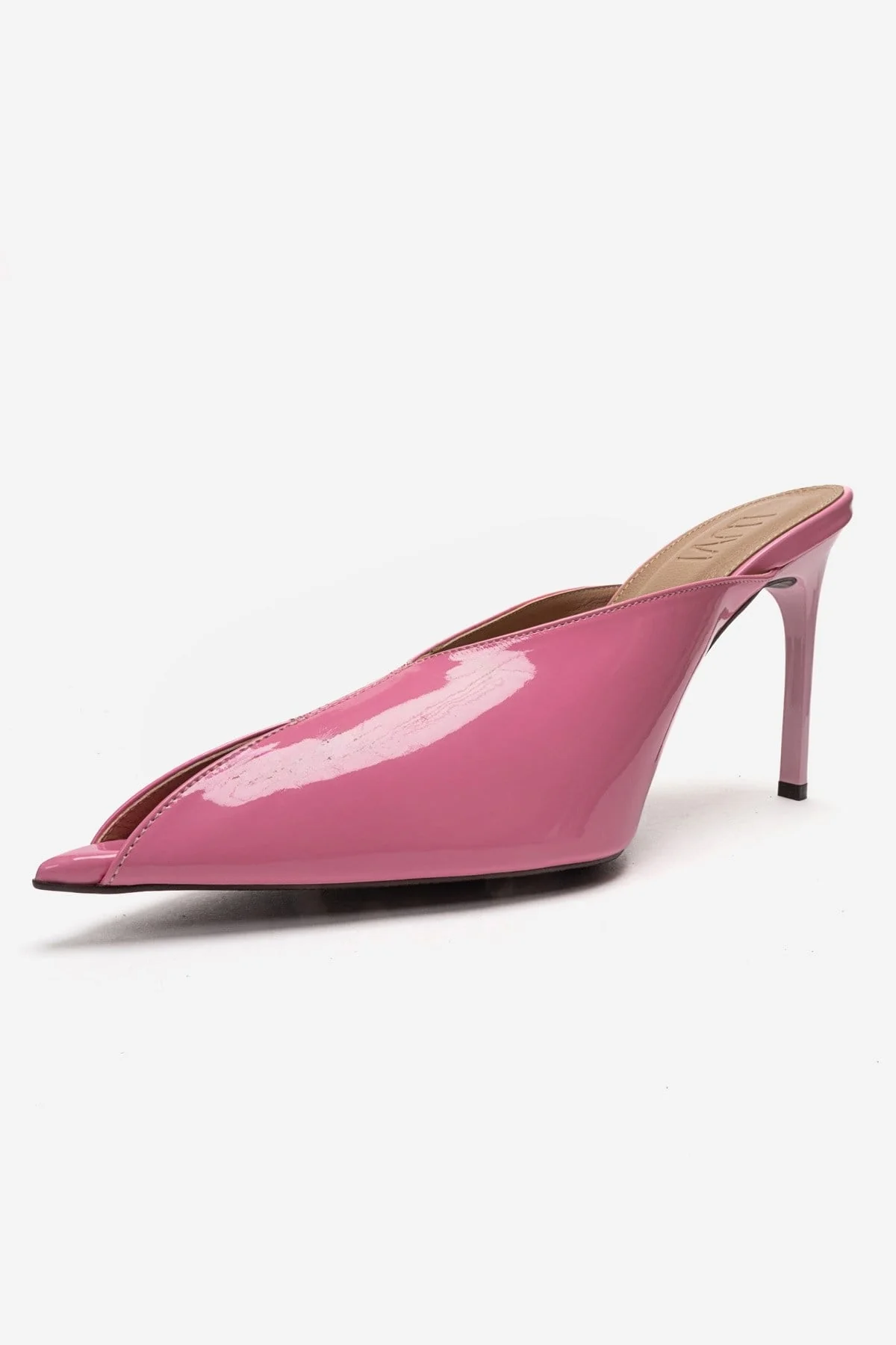 Mirena - Pink Genuine Leather Stiletto Mule (Women) - Image 6