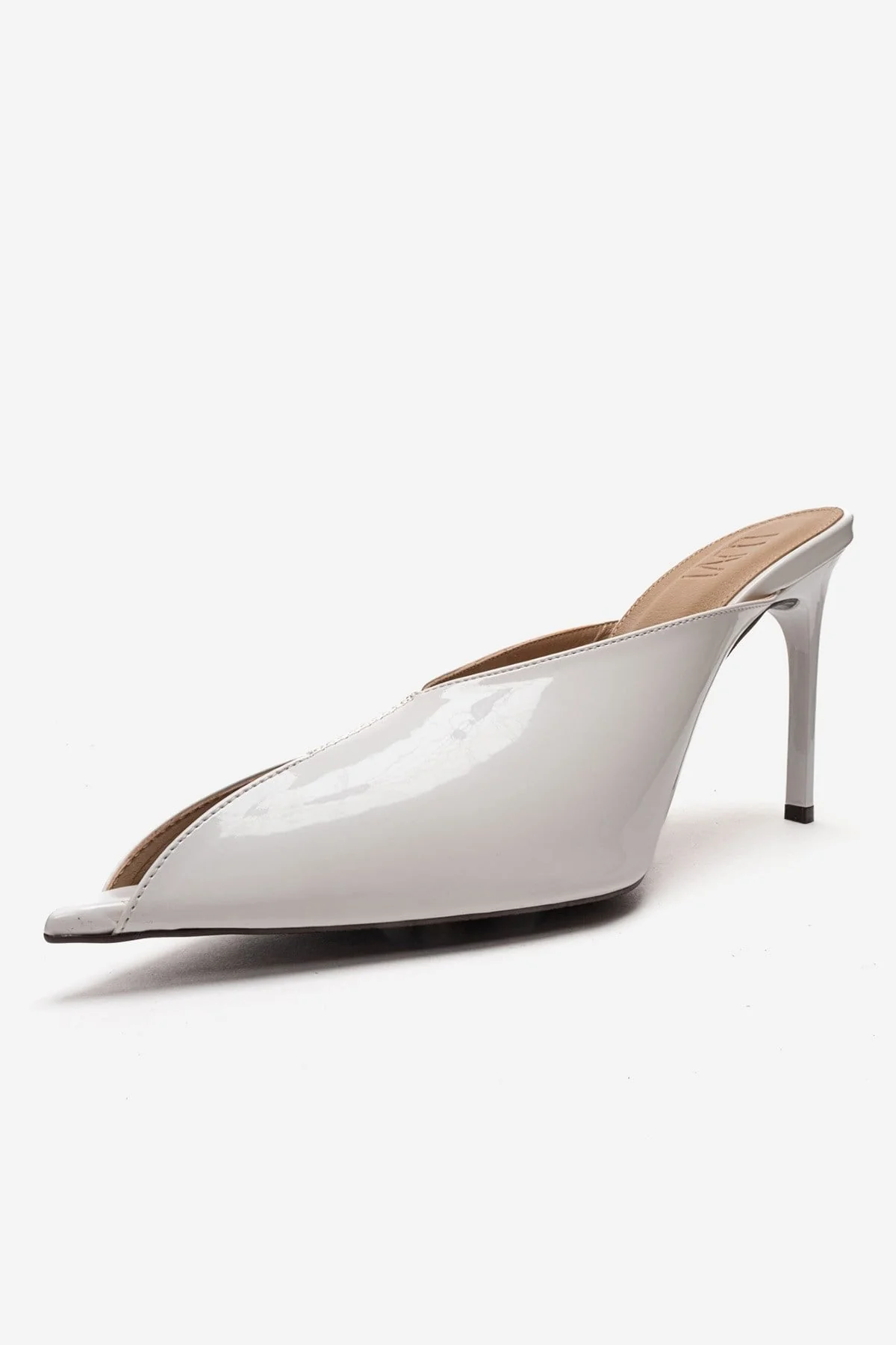 Mirena - White Genuine Leather Stiletto Mule (Women) - Image 6