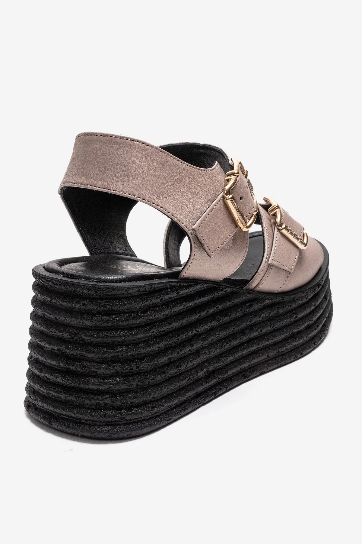 MIRETTE - Off-White Genuine Leather Platform Sandal (Women) - Image 5