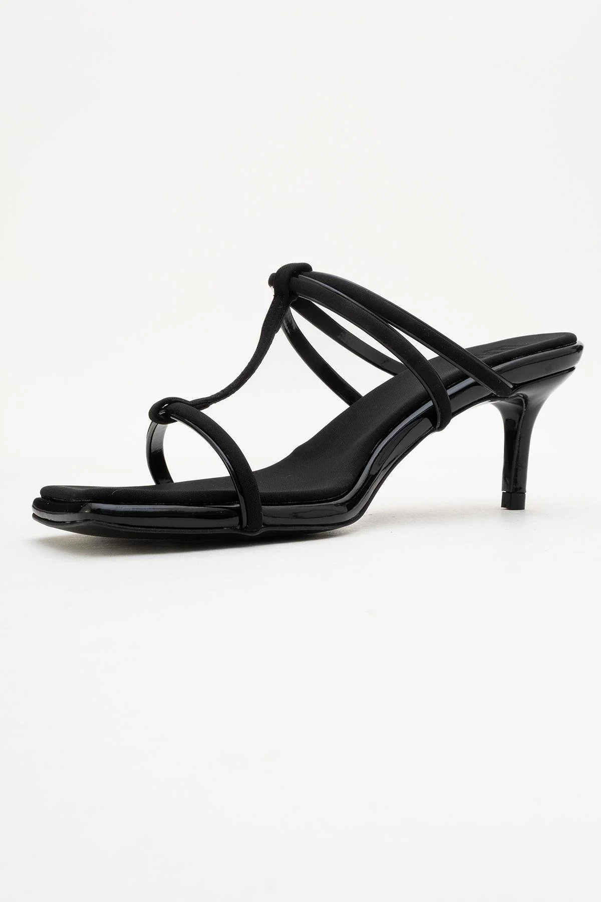 Mocha Black Square‑Toe Thin‑Strap Heel Sandal (Women) - Image 4