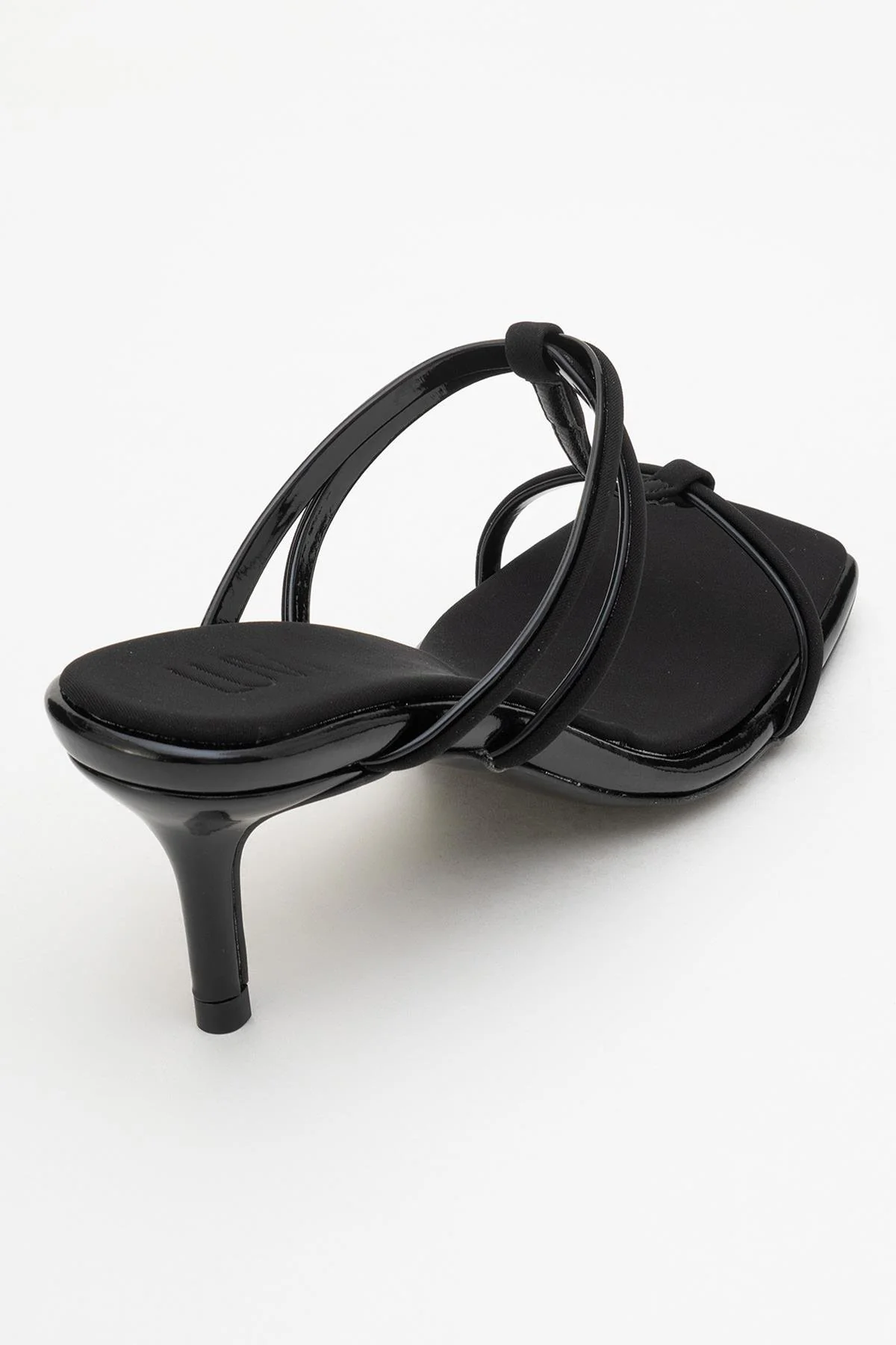 Mocha Black Square‑Toe Thin‑Strap Heel Sandal (Women) - Image 5