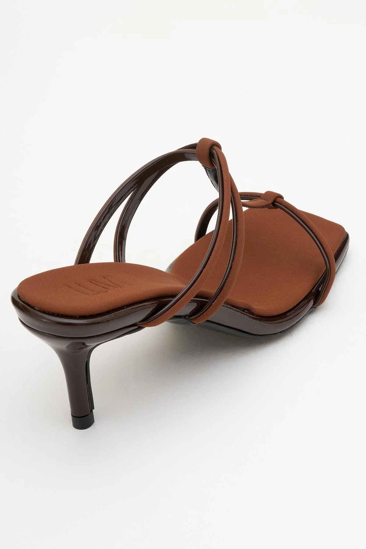 Mocha Brown Square‑Toe Thin‑Strap Heel Sandal (Women) - Image 5