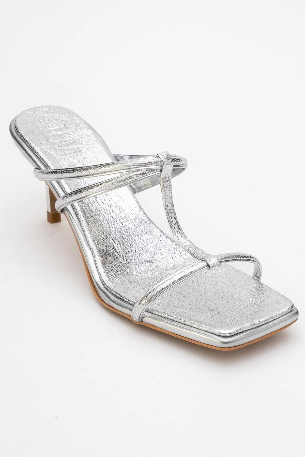Mocha White Square‑Toe Thin‑Strap Heel Sandal (Women) - Image 3