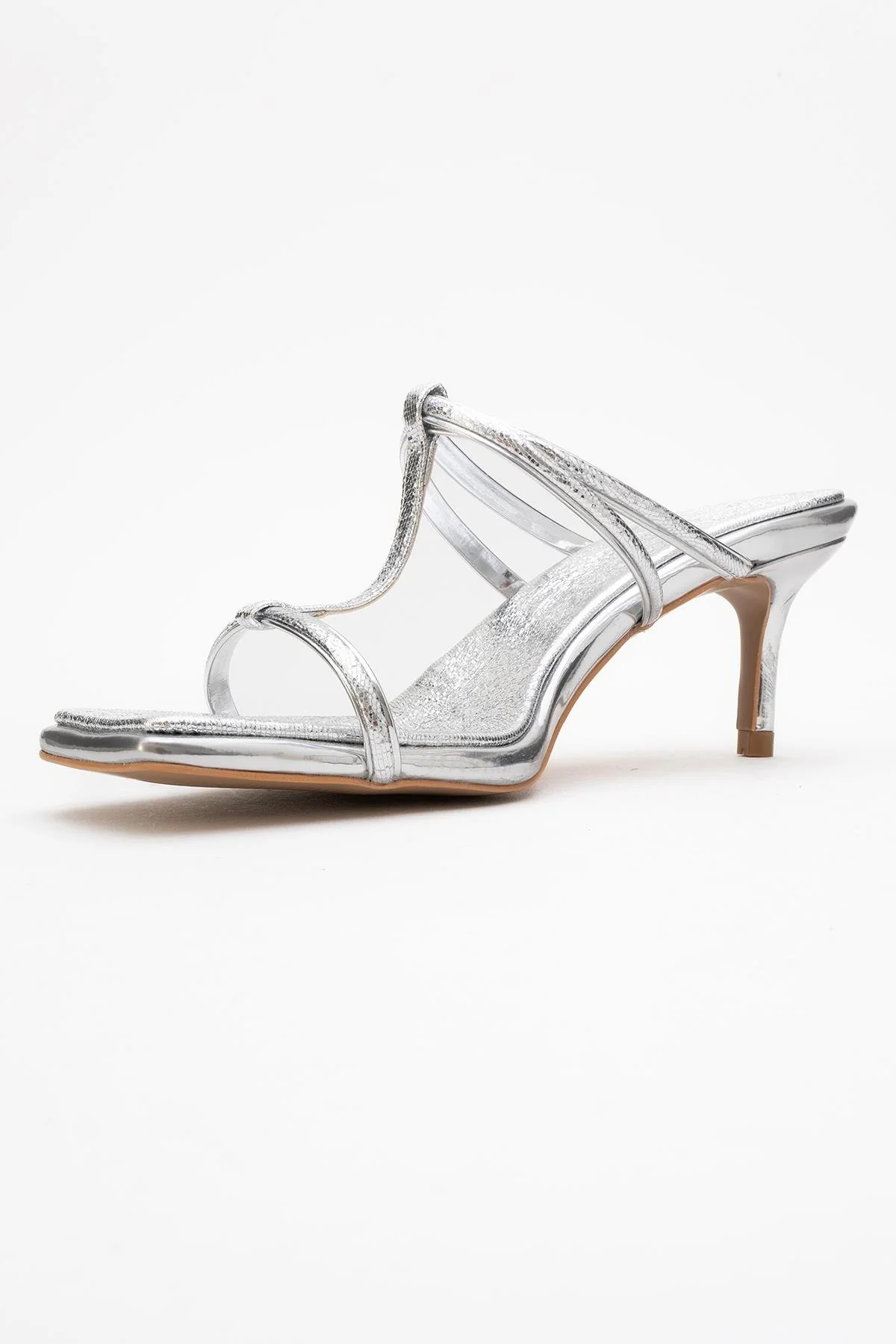 Mocha White Square‑Toe Thin‑Strap Heel Sandal (Women) - Image 4