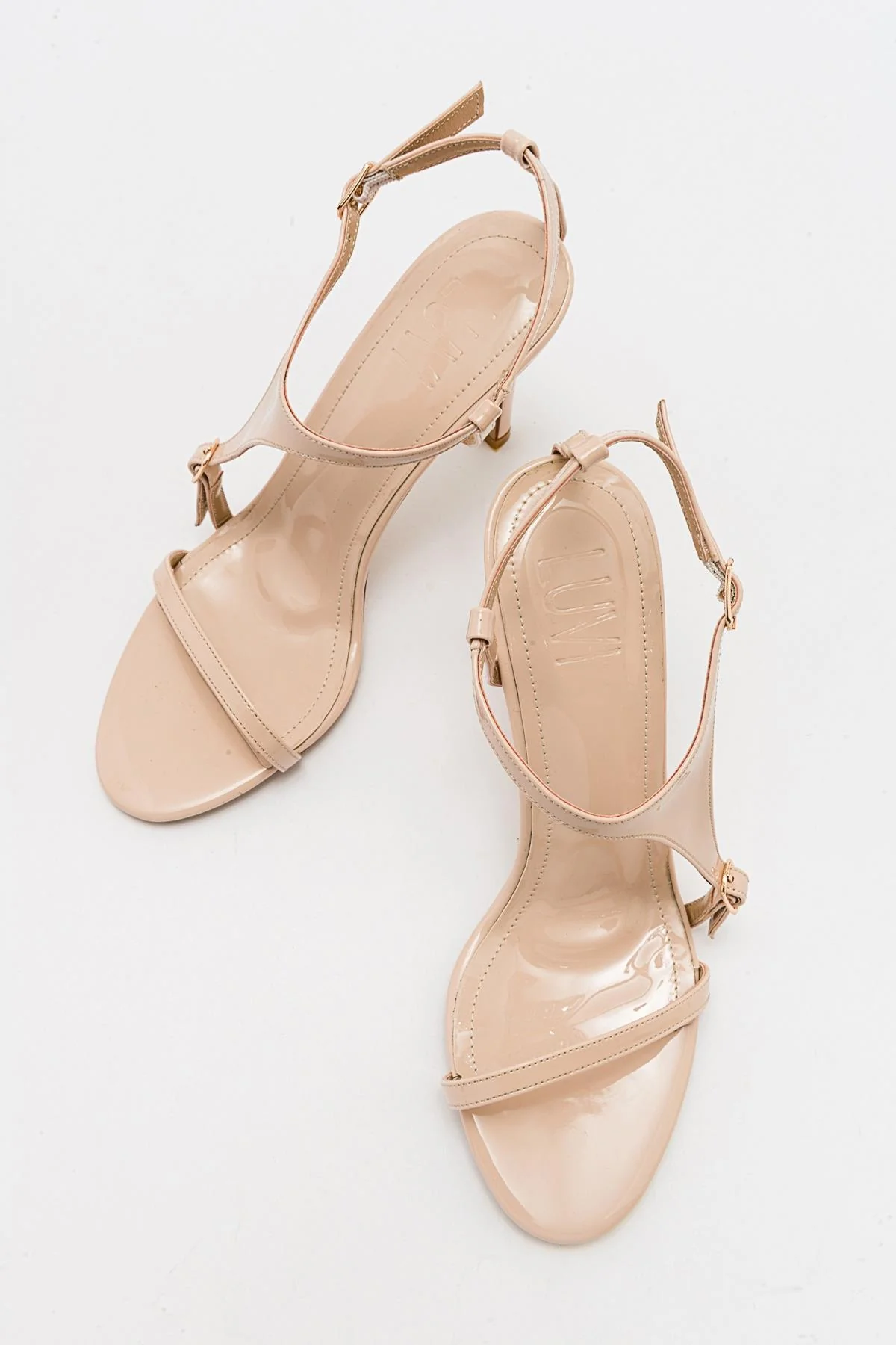 Molde - Beige Patent Stiletto Heel Shoe (Women) - Image 4