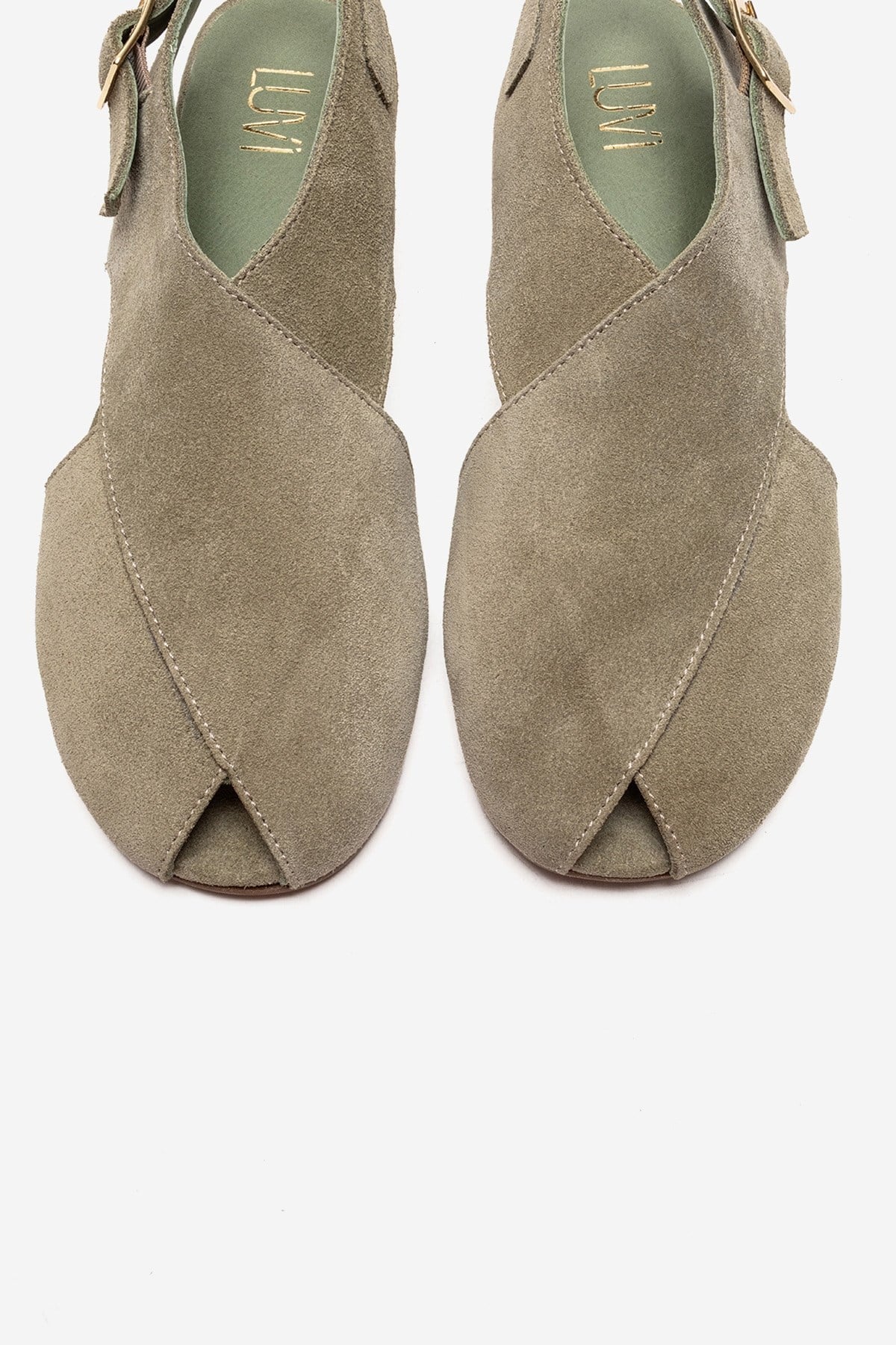 Monaro - Green Genuine Leather Sandal (Women) - Image 2