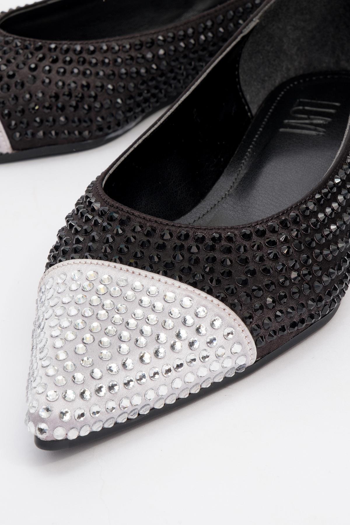 Monteria - Black Silver Ballet Flat (Women) - Image 3
