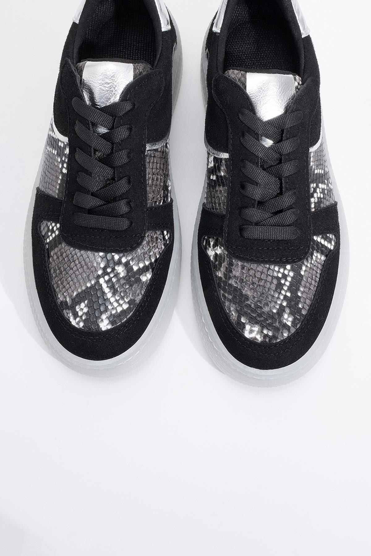 Montero - Black Patterned Sneaker (Women) - Image 2