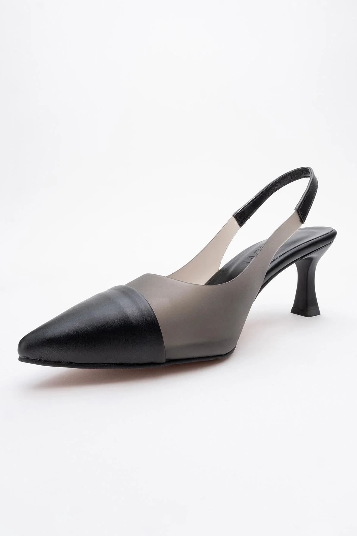 Moore - Black Transparent Open Back Pointed Toe Pump (Women) - Image 3