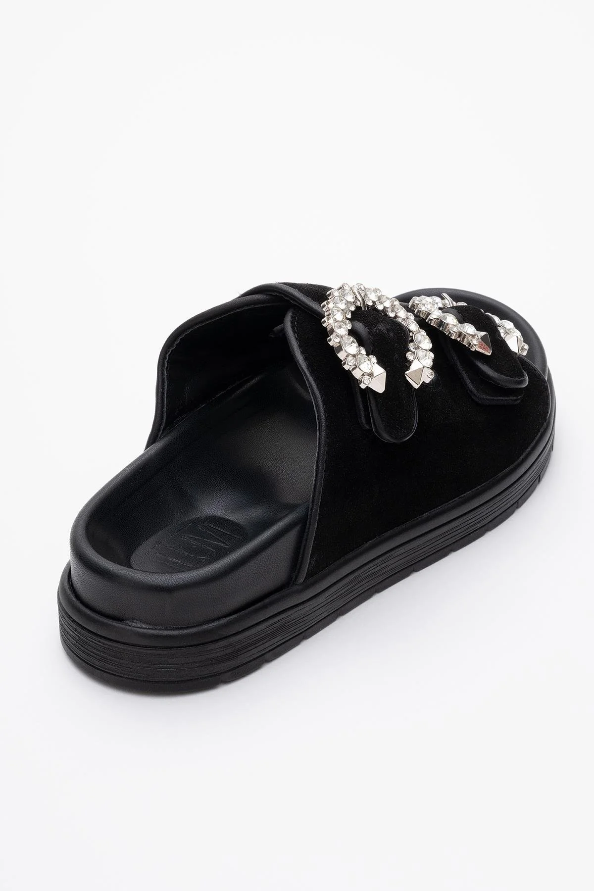 Morelia - Black Suede Leather Slide Sandal (Women) - Image 5