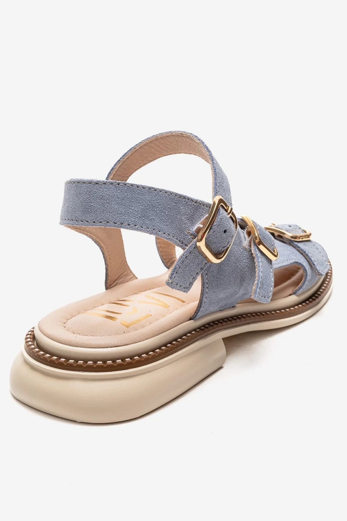 MOREZ - Blue Genuine Suede Leather Sandal (Women) - Image 5
