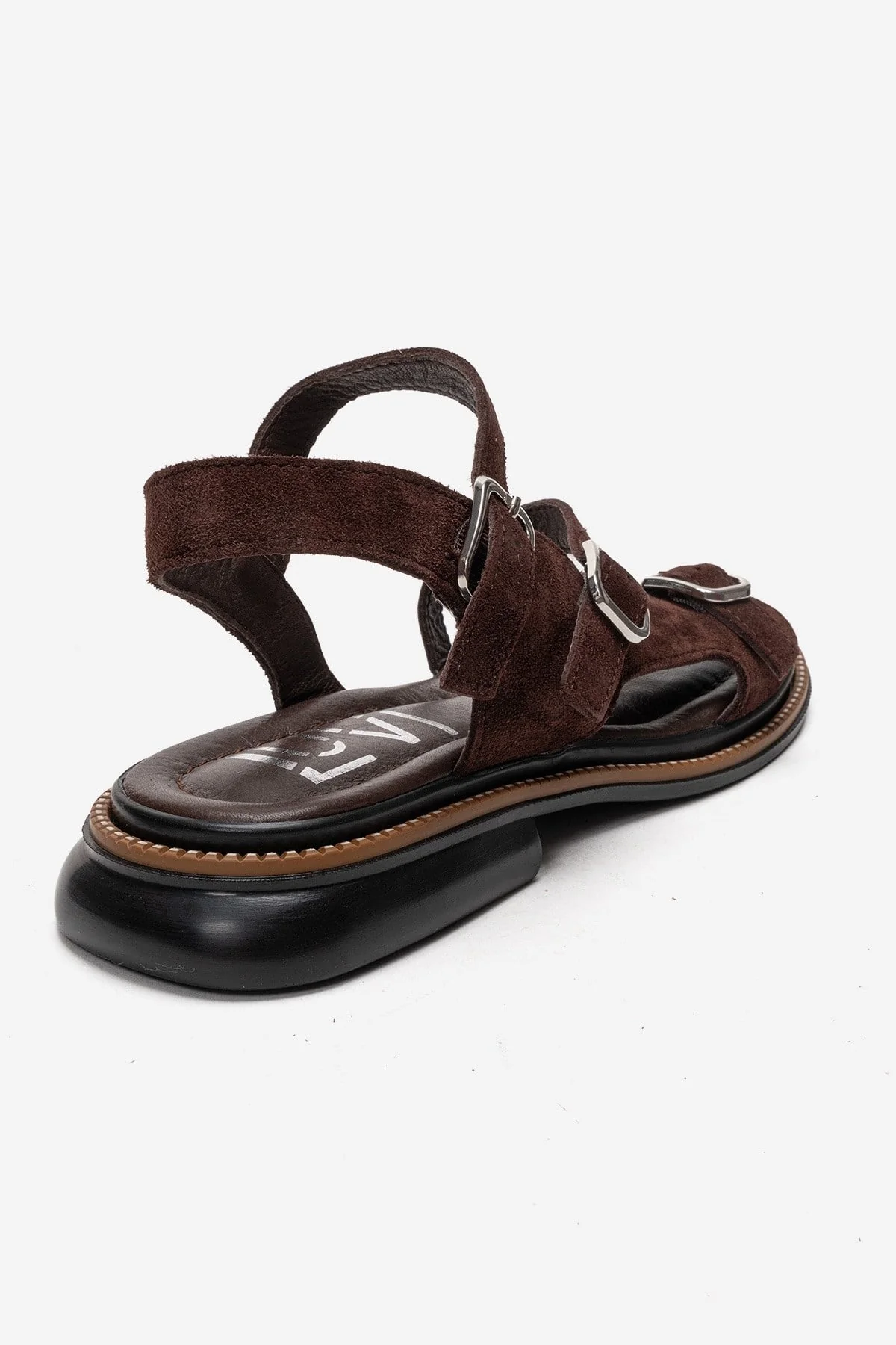 MOREZ - Brown Genuine Leather Suede Slingback Sandal (Women) - Image 5