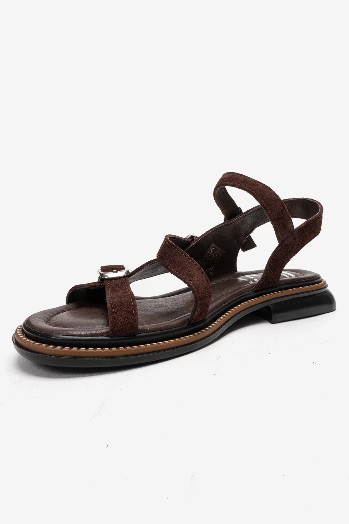 MOREZ - Brown Genuine Leather Suede Slingback Sandal (Women) - Image 6