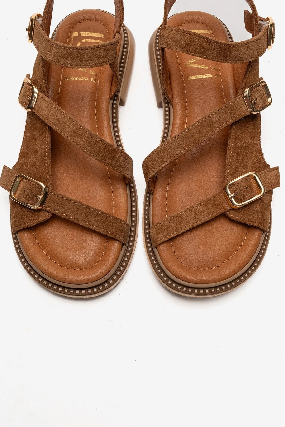 MOREZ - Camel Genuine Leather Sandal (Women) - Image 2