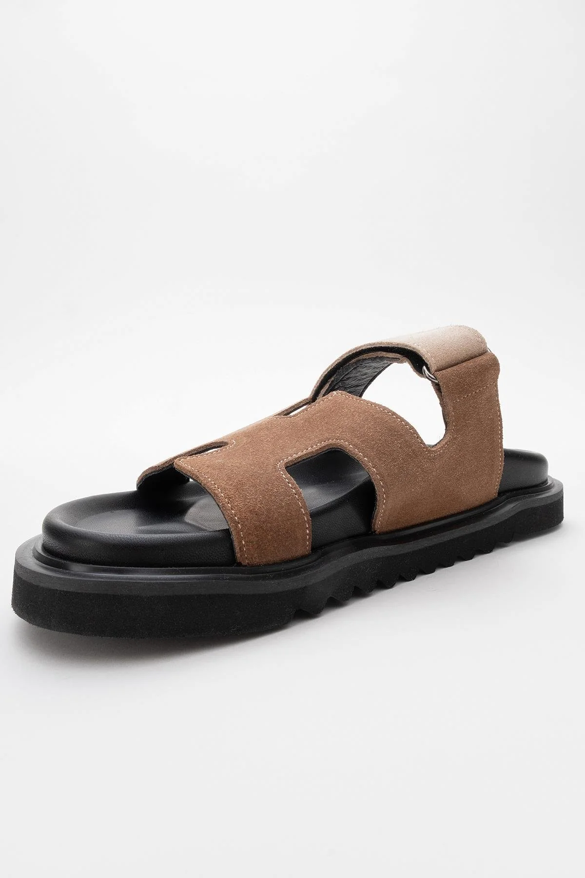 Morte - Cognac Beige Suede Leather Slide Sandal (Women) - Image 4