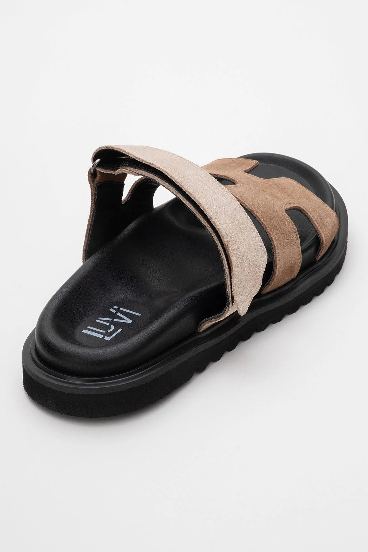 Morte - Cognac Beige Suede Leather Slide Sandal (Women) - Image 5