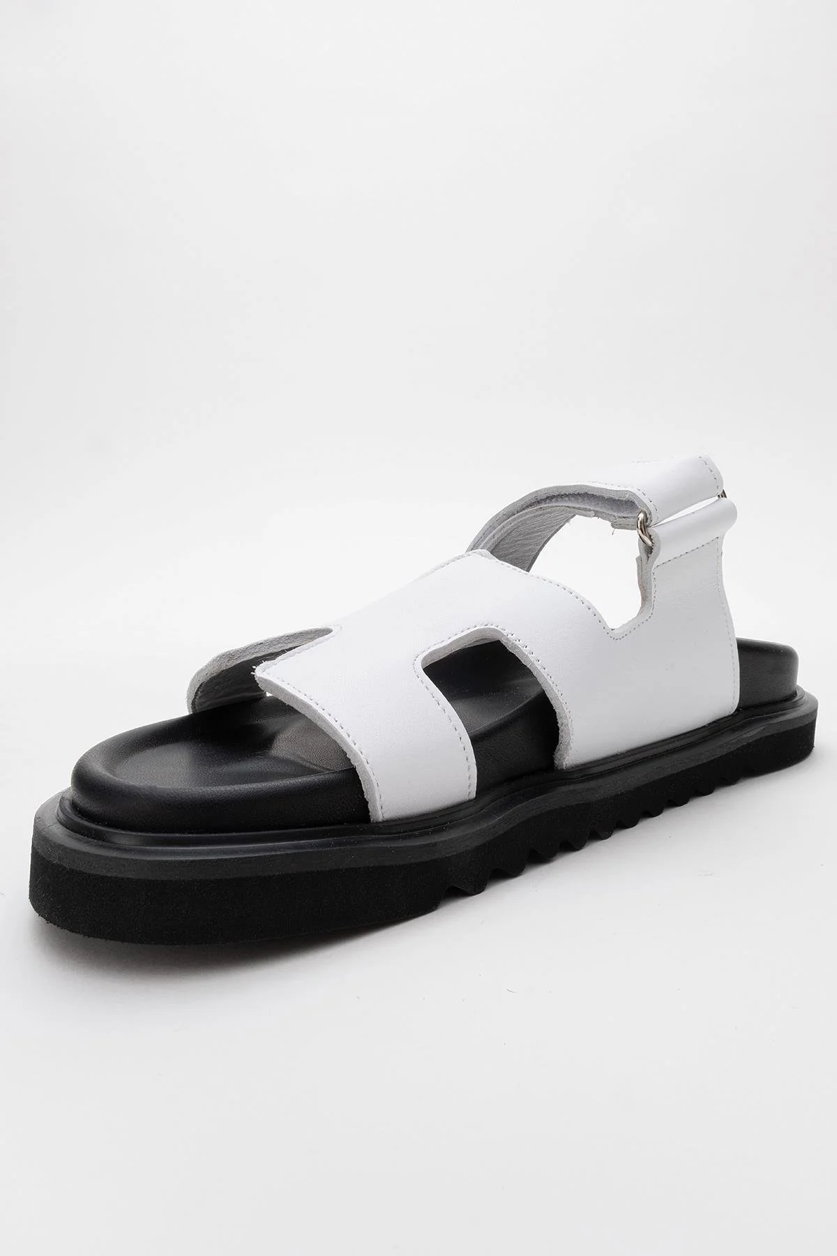 Morte - White Leather Slide Sandal (Women) - Image 4