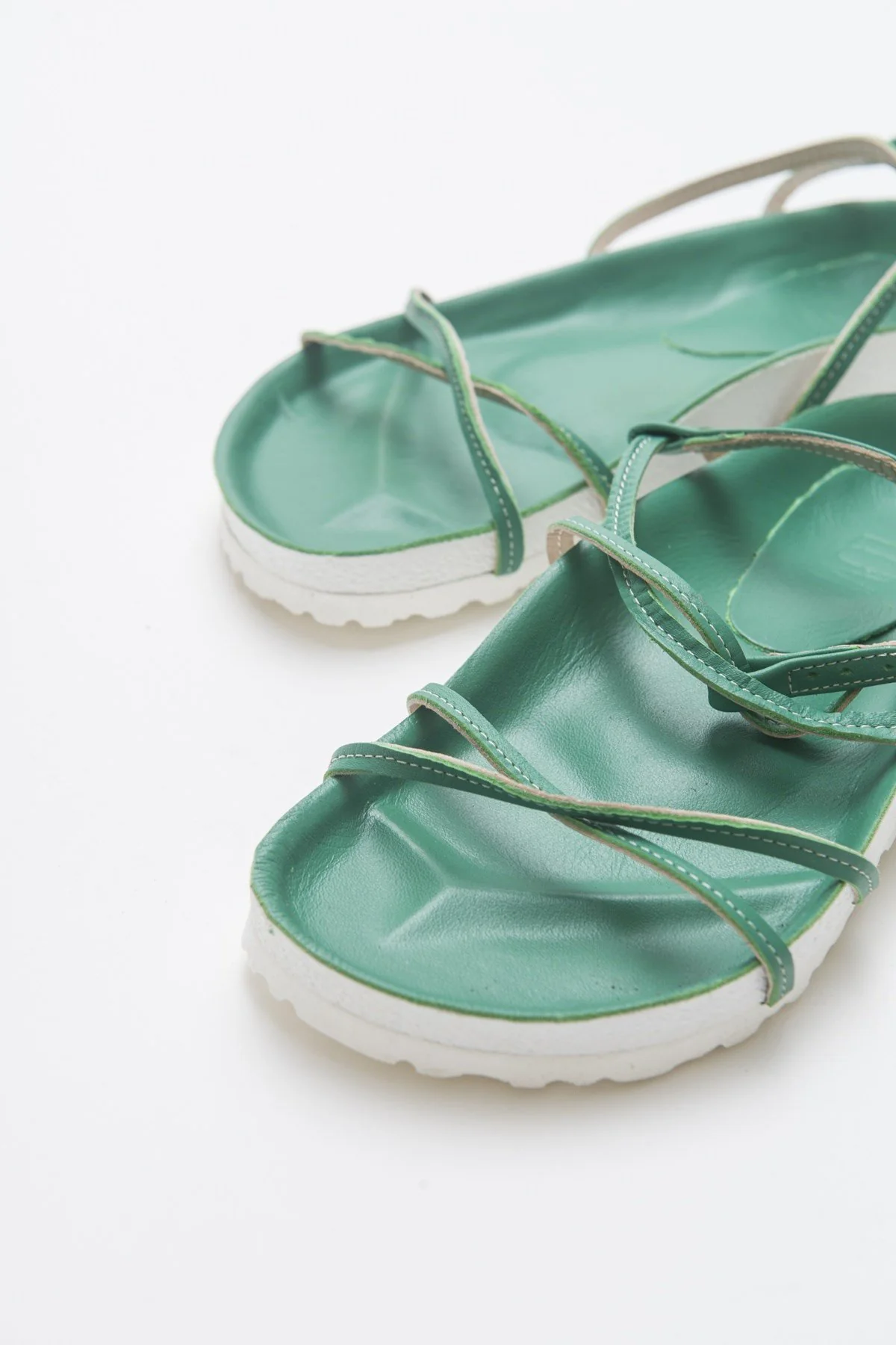 Muse - Green Genuine Leather Sandal (Women) - Image 2