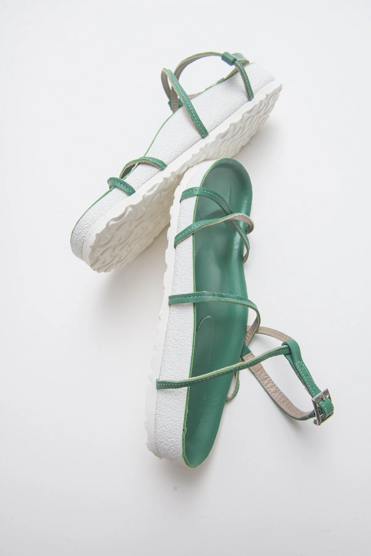 Muse - Green Genuine Leather Sandal (Women) - Image 3