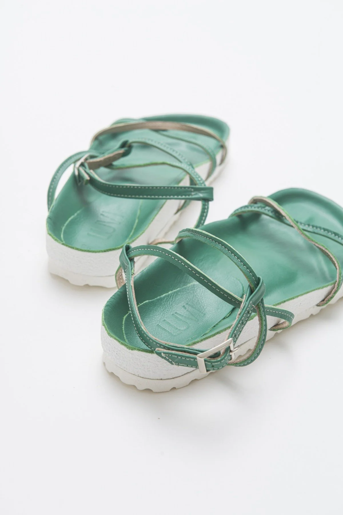 Muse - Green Genuine Leather Sandal (Women) - Image 4