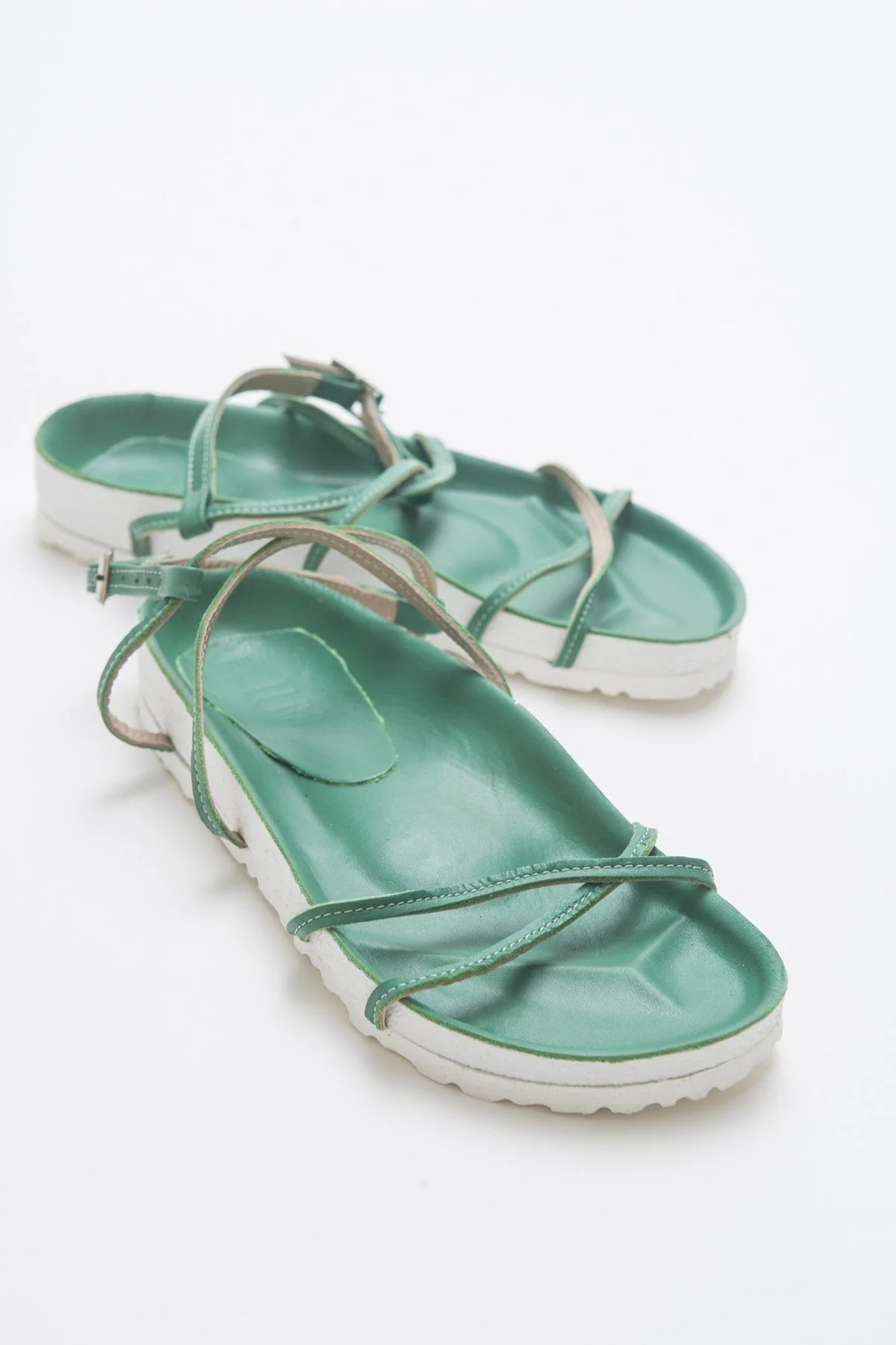 Muse - Green Genuine Leather Sandal (Women) - Image 5