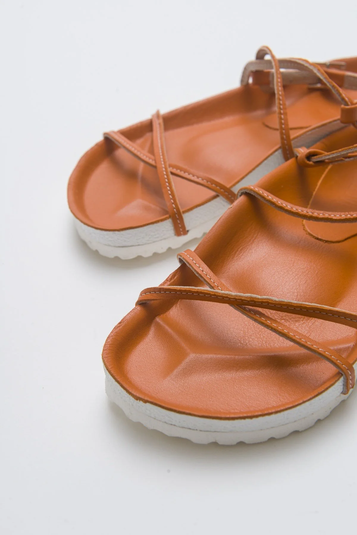Muse - Orange Genuine Leather Sandal (Women) - Image 3