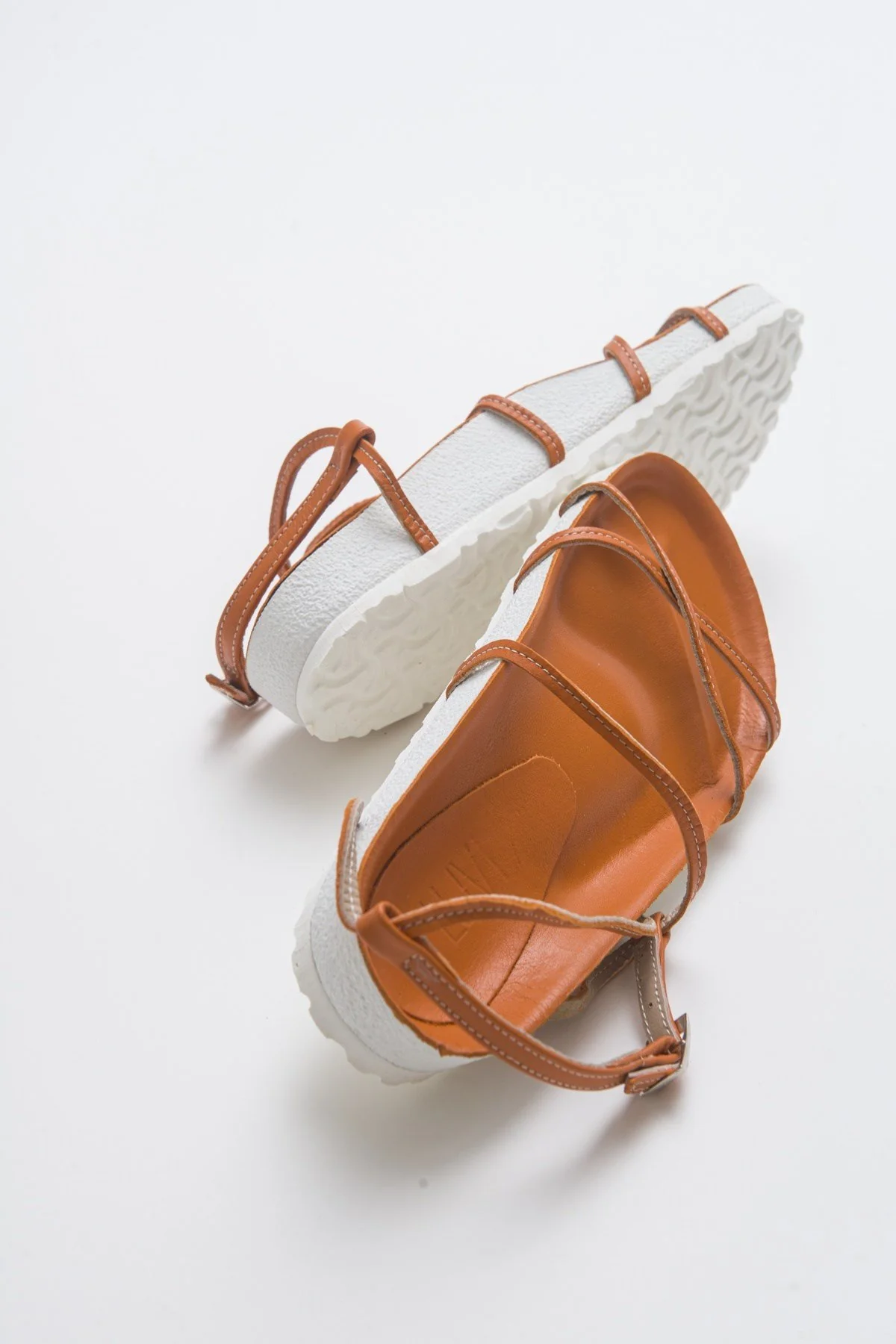 Muse - Orange Genuine Leather Sandal (Women) - Image 4