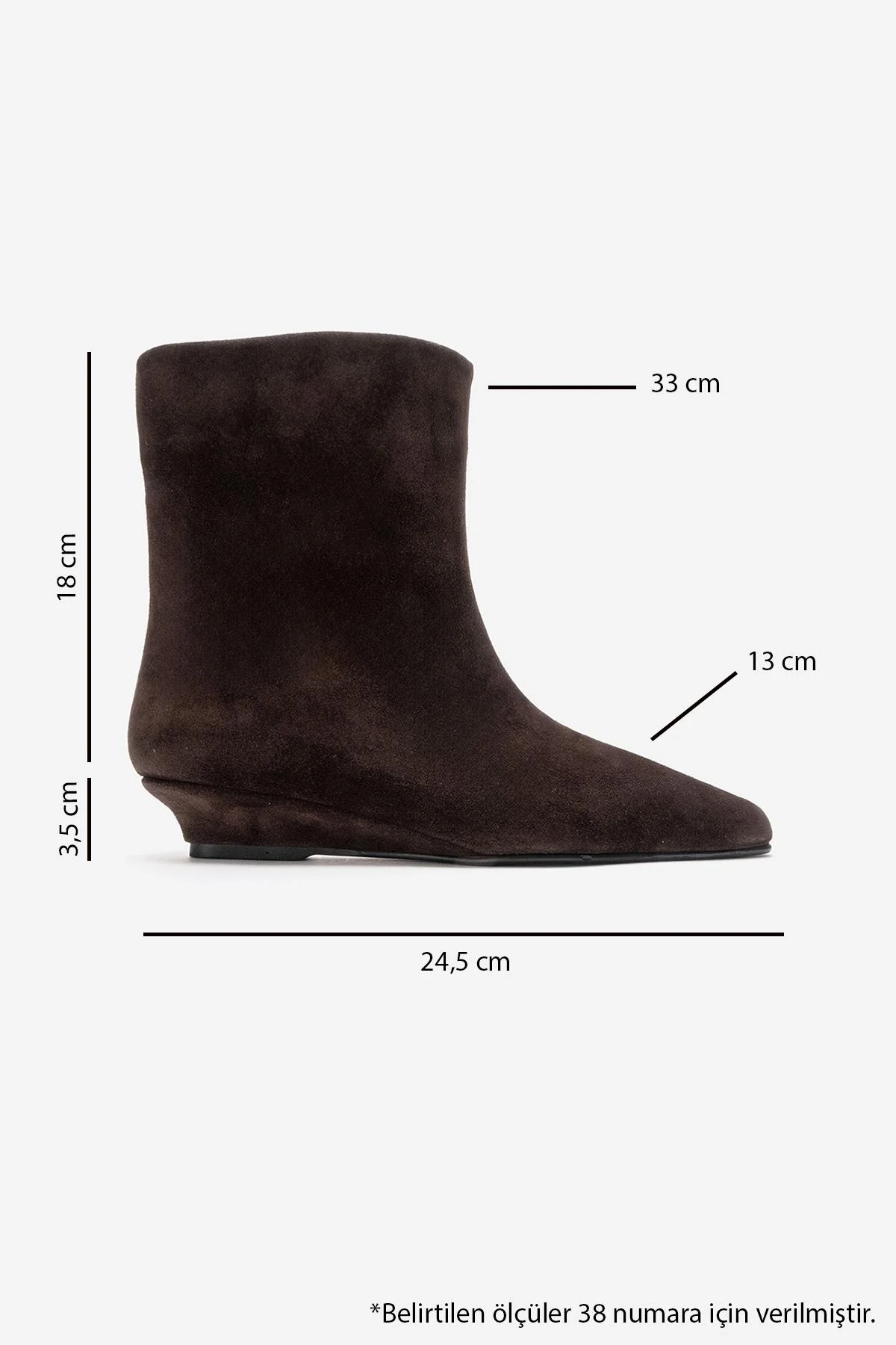 NACHO - Brown Genuine Leather Minimal Block Heel Ankle Boot (Women) - Image 3