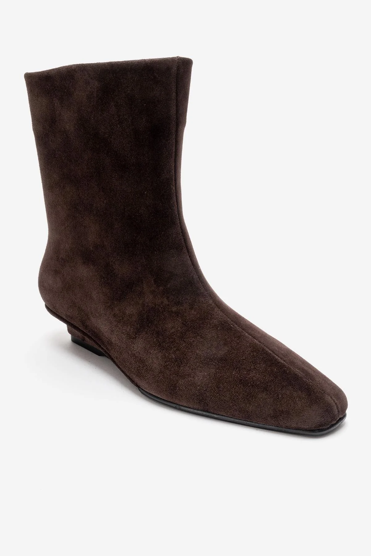 NACHO - Brown Genuine Leather Minimal Block Heel Ankle Boot (Women) - Image 5