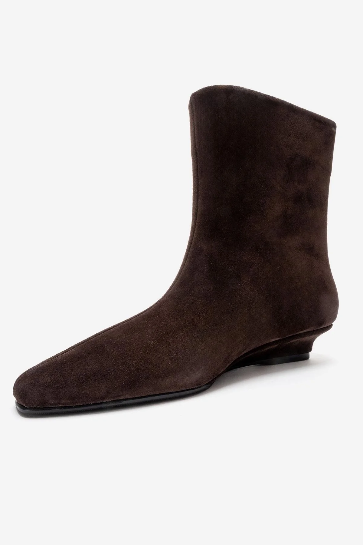 NACHO - Brown Genuine Leather Minimal Block Heel Ankle Boot (Women) - Image 6