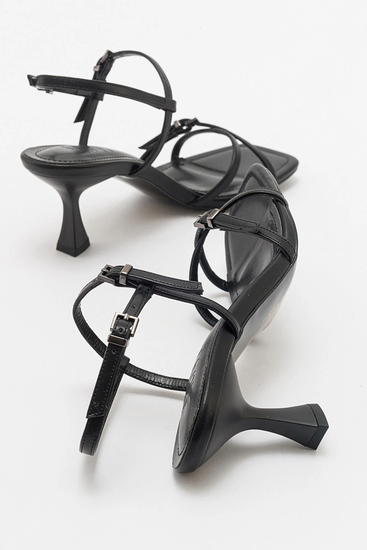 Nebel - Black Heeled Sandal (Women) - Image 2