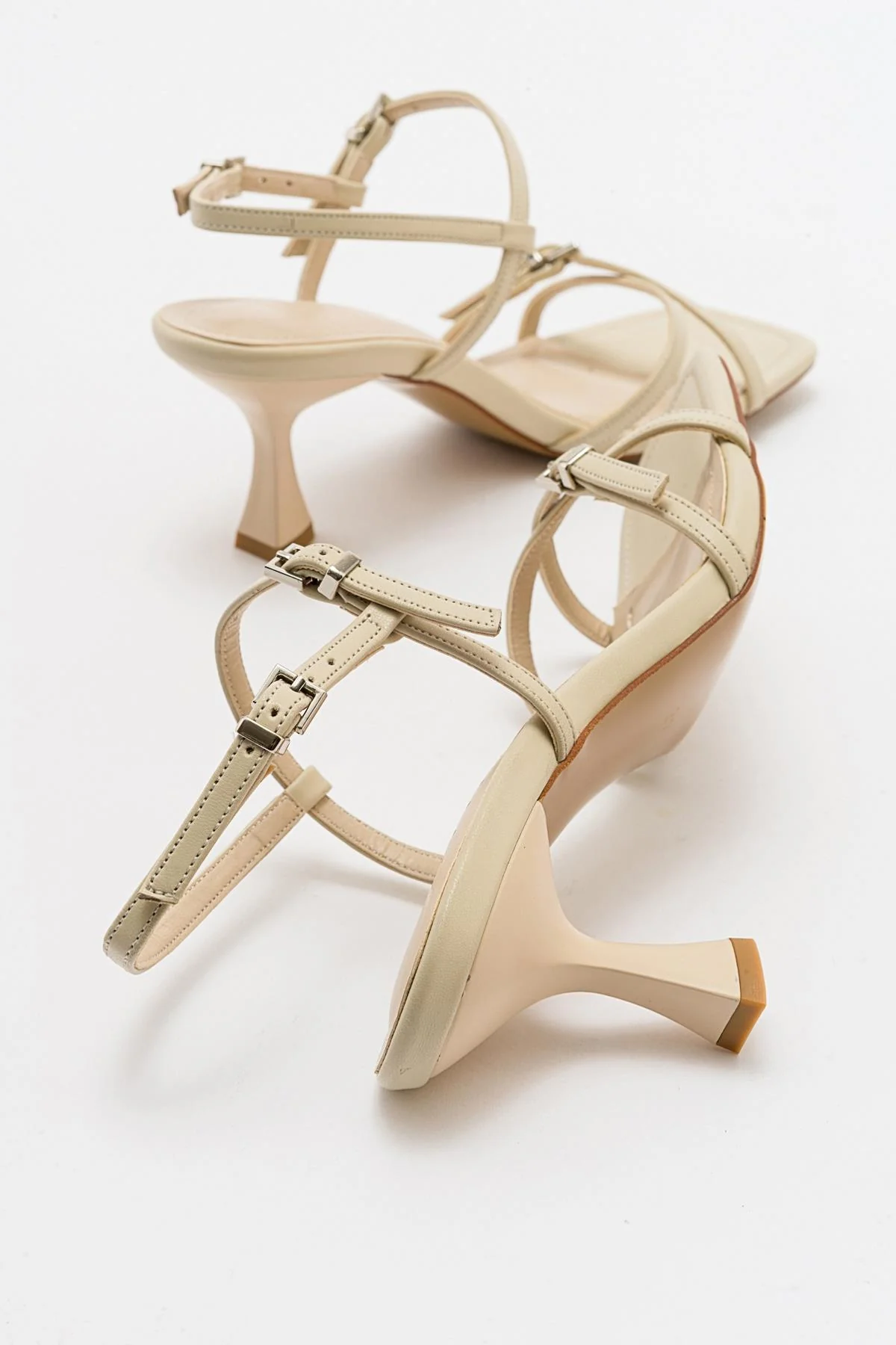 Nebel - Ecru Heeled Sandal (Women) - Image 3