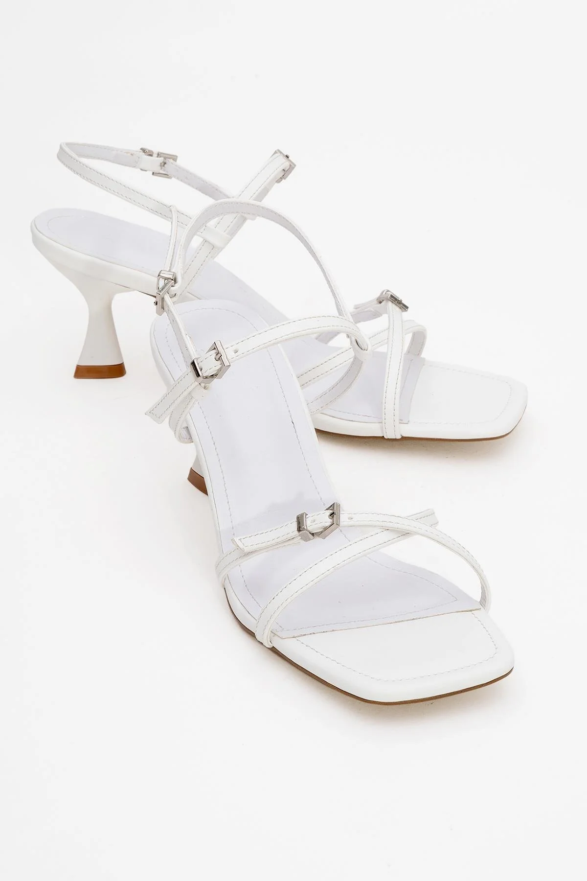 Nebel - White Heeled Sandal (Women)