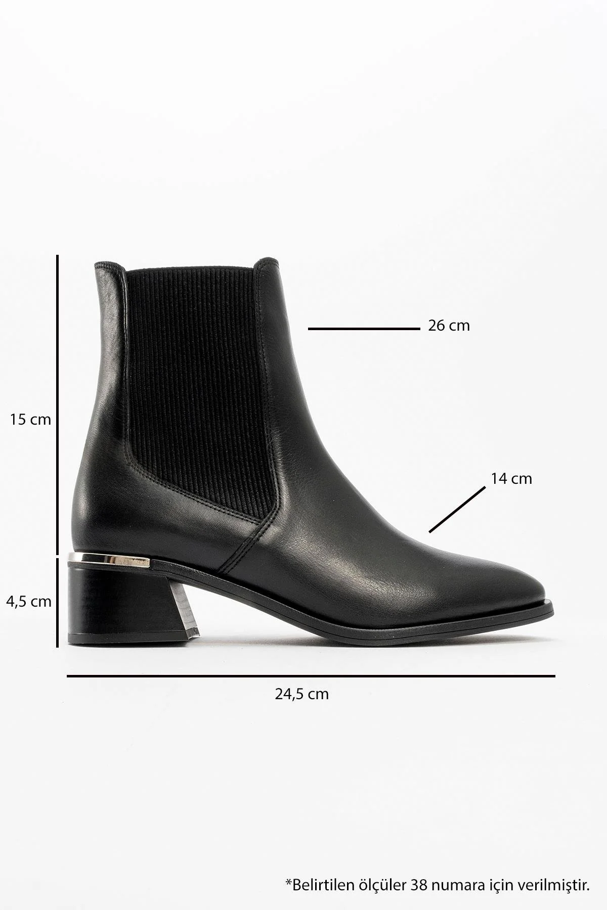 Neiva Black Leather Chelsea Boot (Women) - Image 4