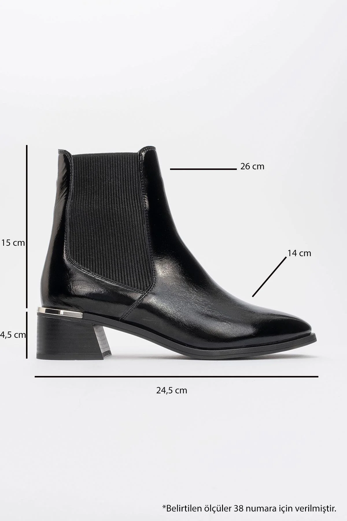 Neiva Black Patent Leather Chelsea Boot (Women) - Image 4