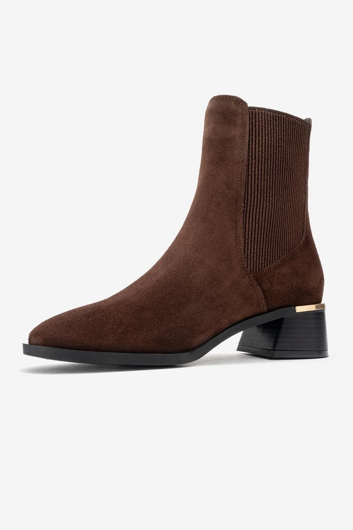 Neiva - Brown Suede Genuine Leather Chelsea Boot (Women) - Image 4