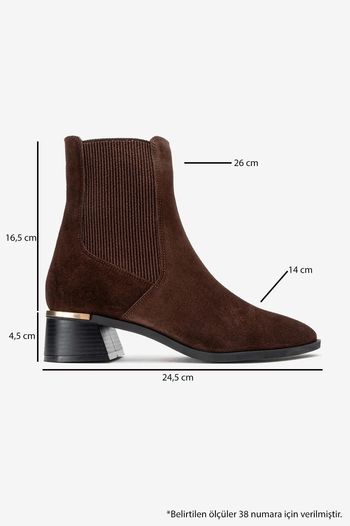 Neiva - Brown Suede Genuine Leather Chelsea Boot (Women) - Image 6