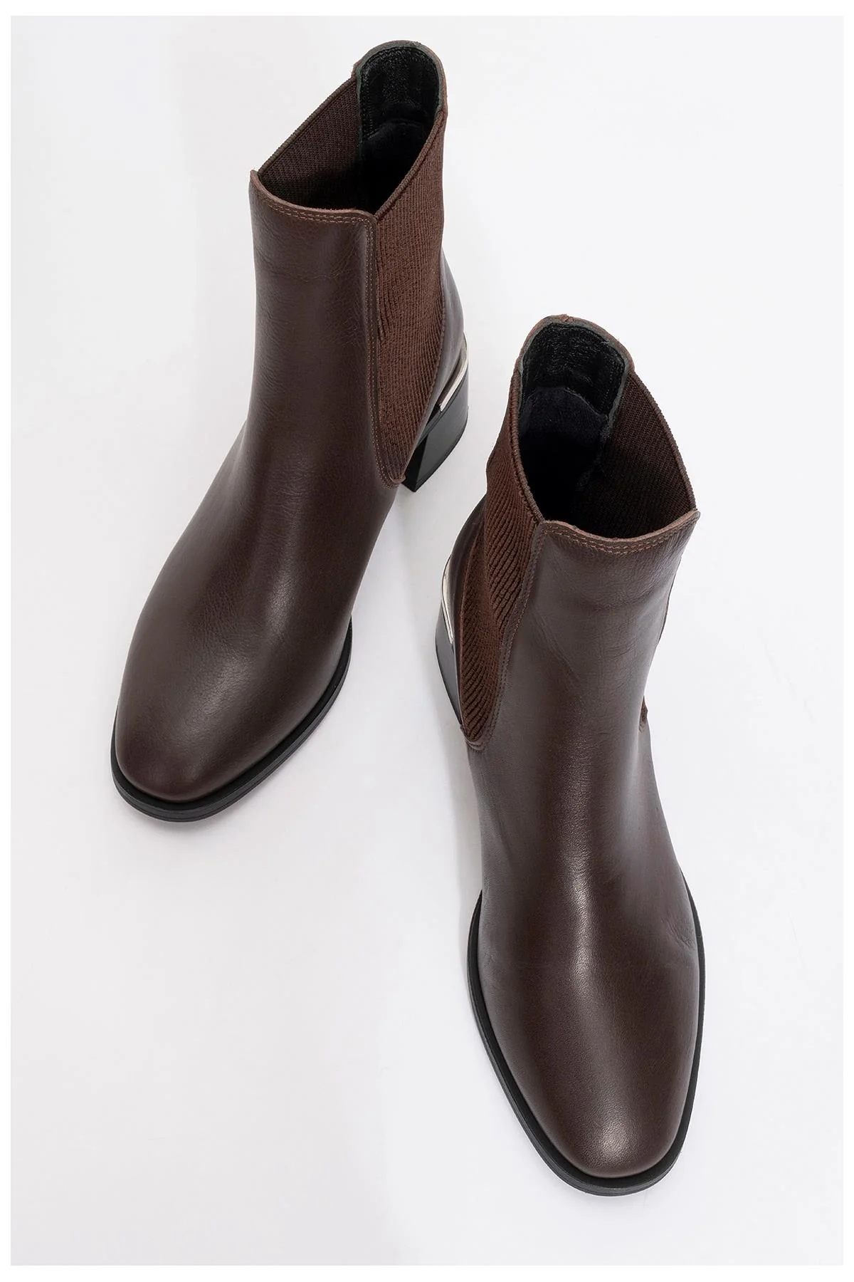 Neiva - Cognac Genuine Leather Chelsea Boot (Women) - Image 2