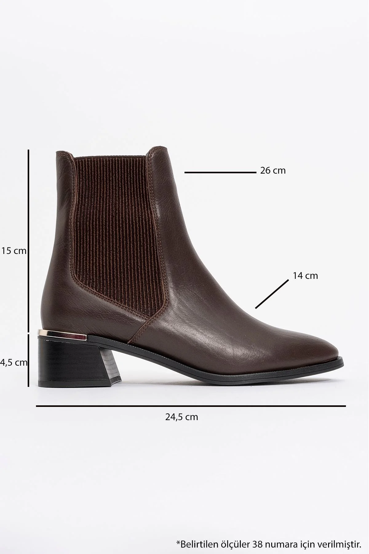 Neiva - Cognac Genuine Leather Chelsea Boot (Women) - Image 4