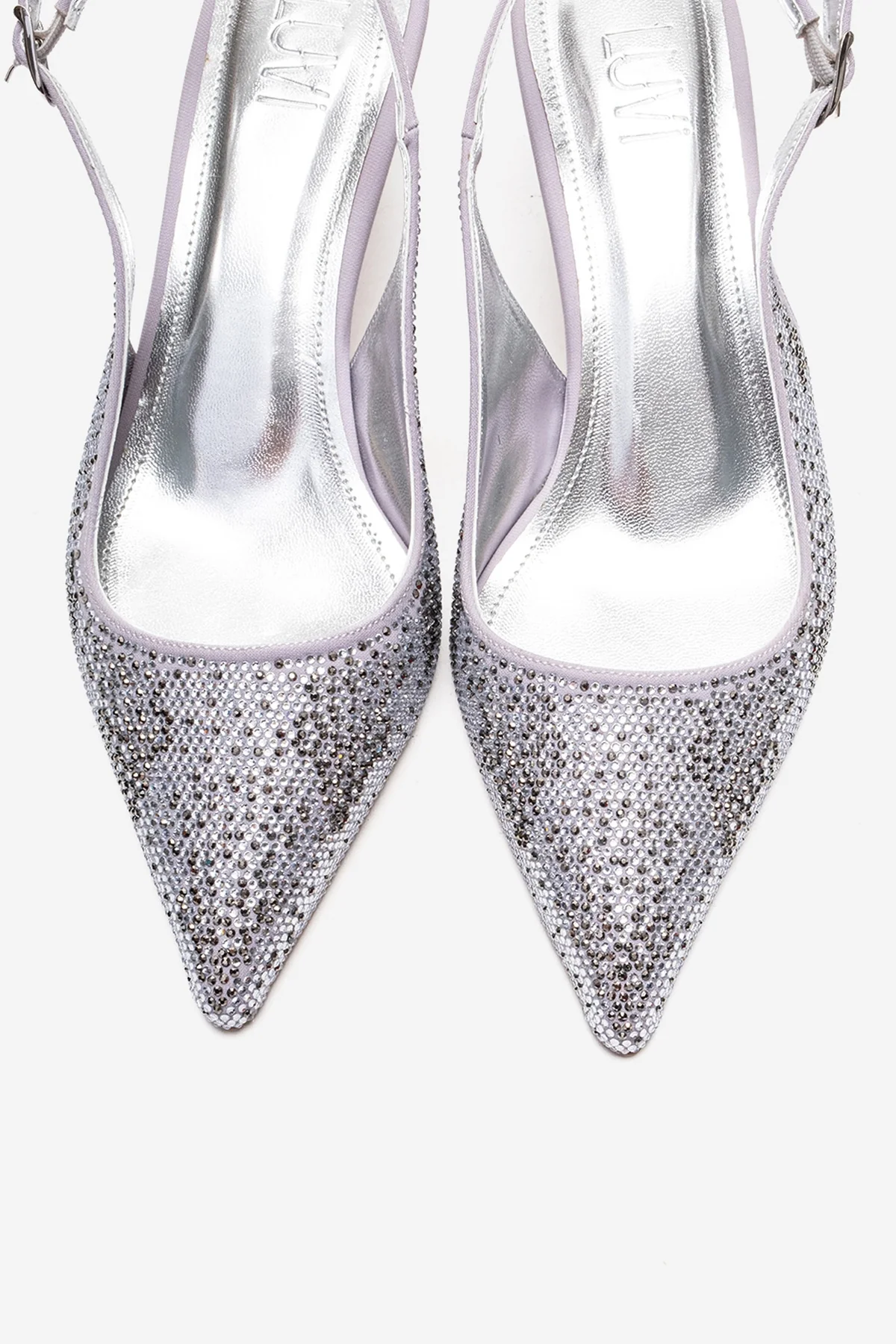 NELLA - Silver Jeweled Slingback Stiletto Pump (Women) - Image 2