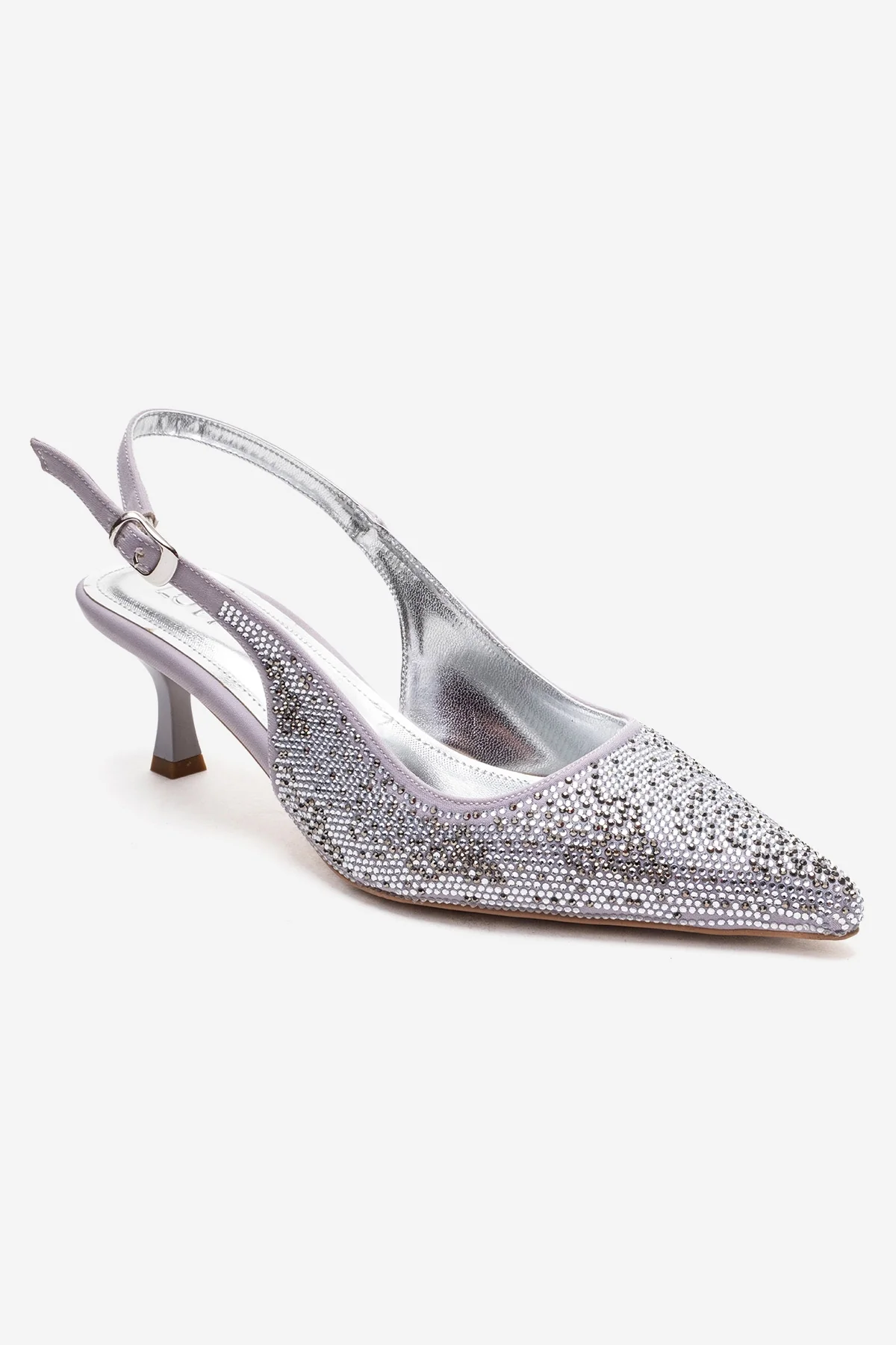 NELLA - Silver Jeweled Slingback Stiletto Pump (Women) - Image 3