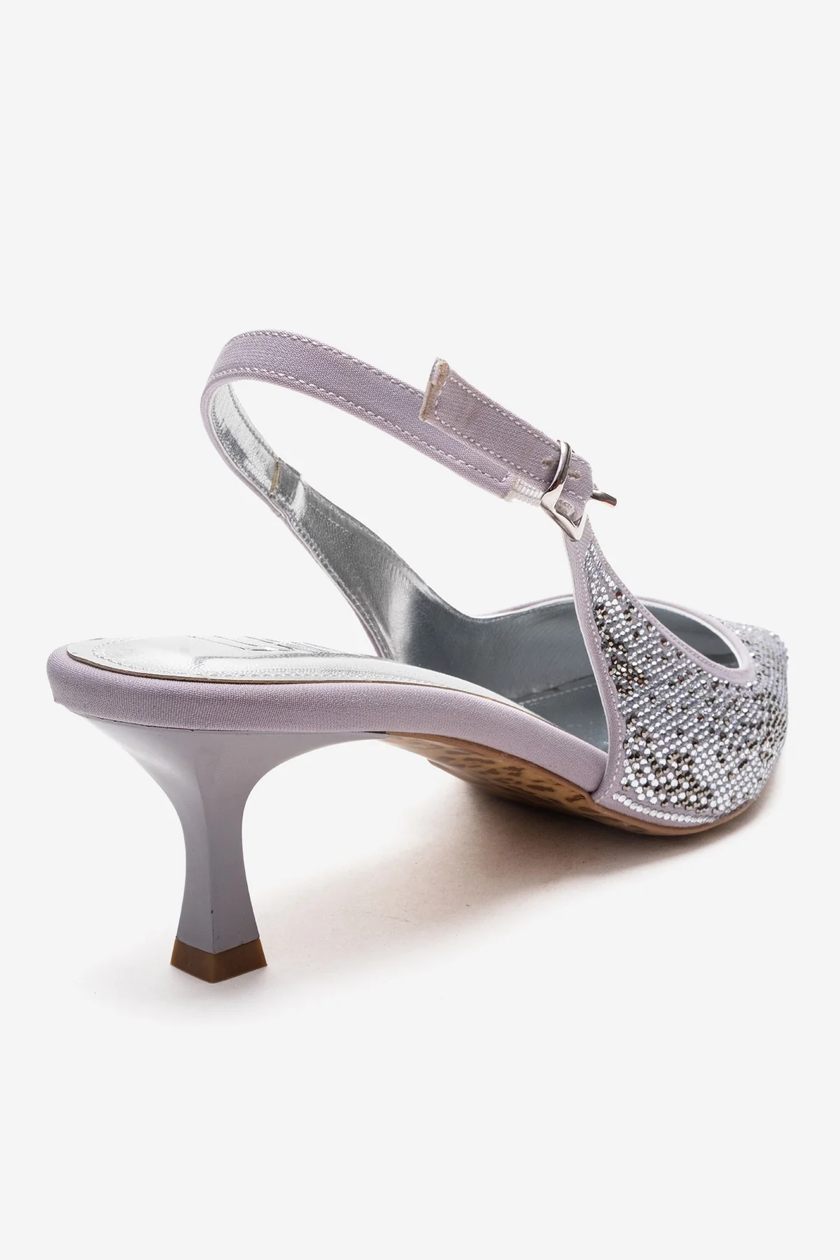 NELLA - Silver Jeweled Slingback Stiletto Pump (Women) - Image 5