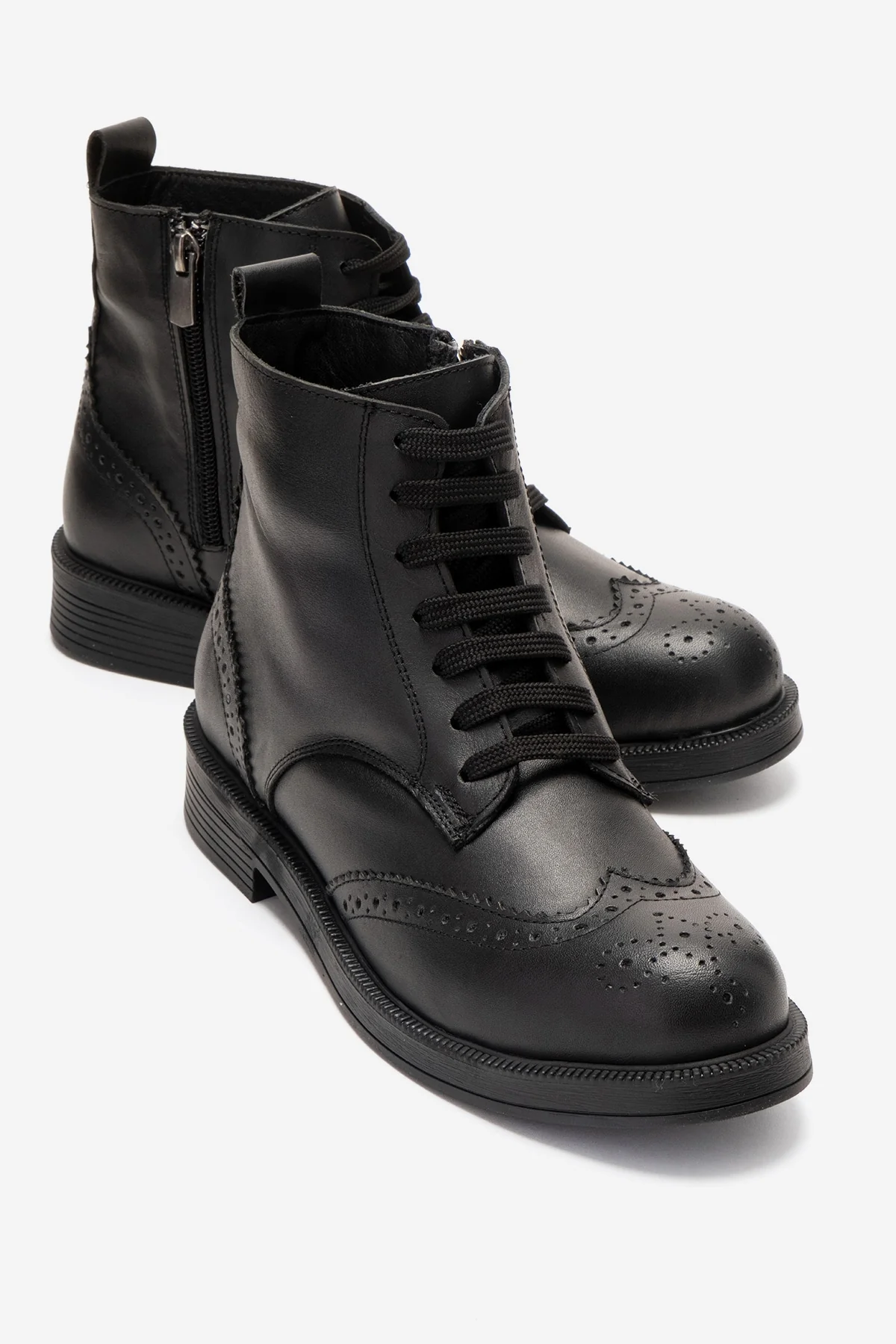 Nelvy - Black Genuine Leather Boot (Women)
