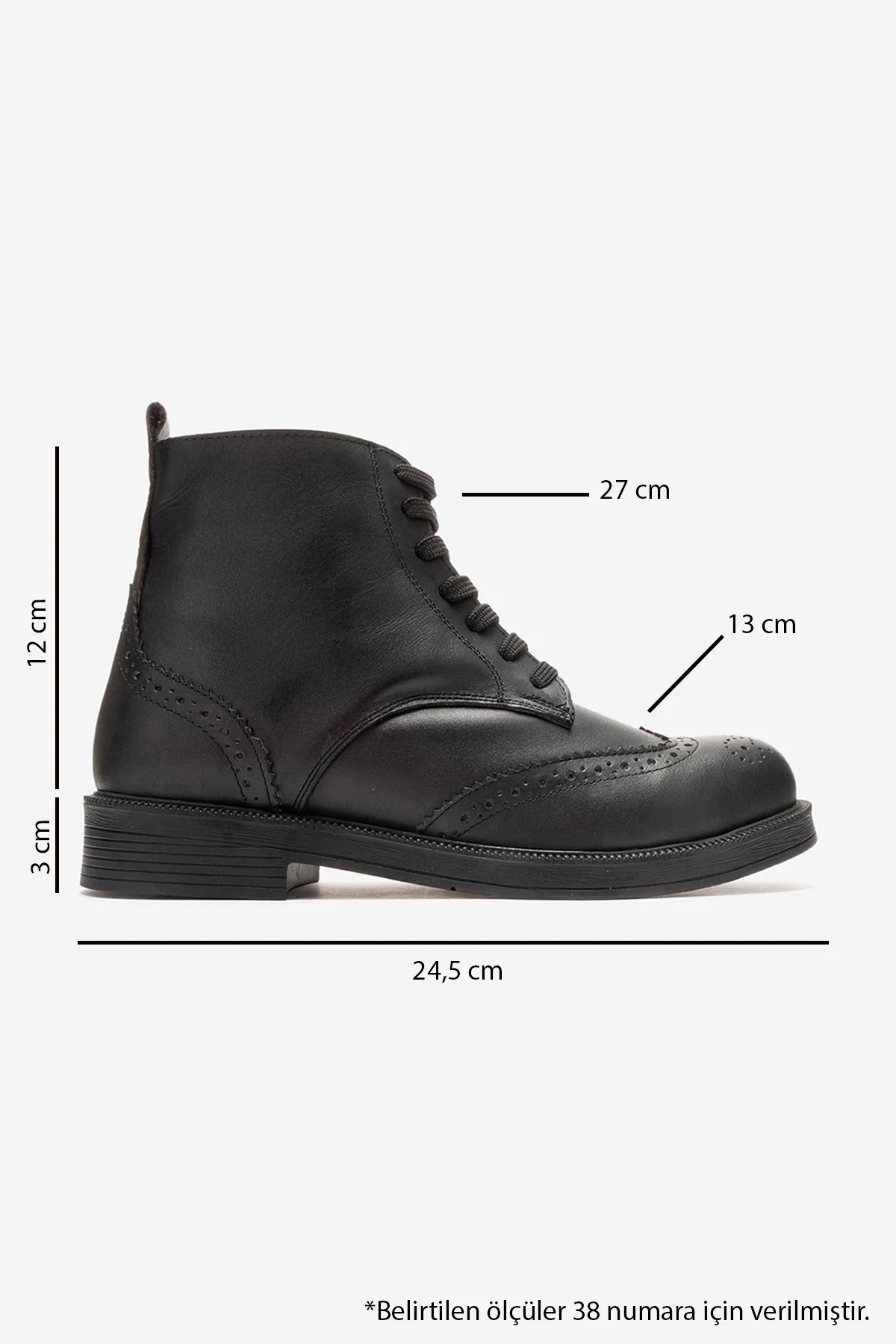 Nelvy - Black Genuine Leather Boot (Women) - Image 3