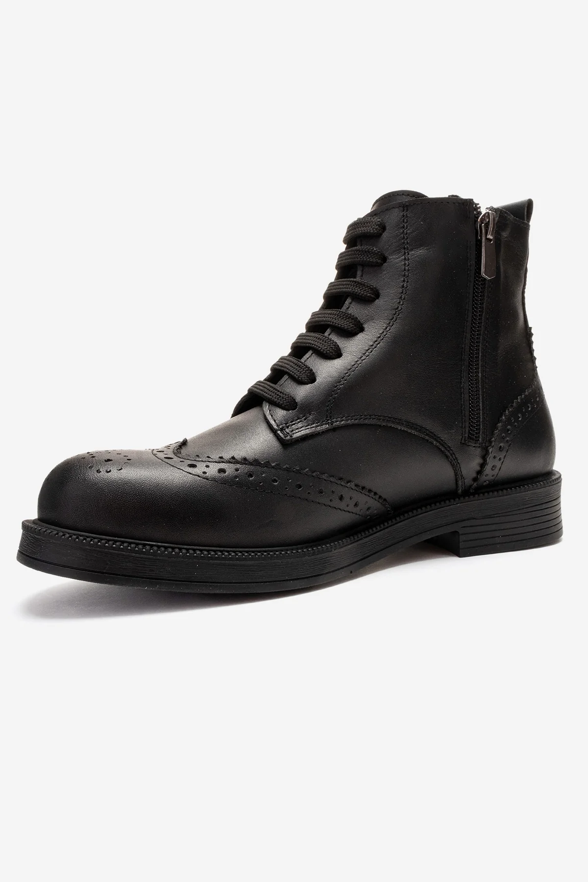 Nelvy - Black Genuine Leather Boot (Women) - Image 6