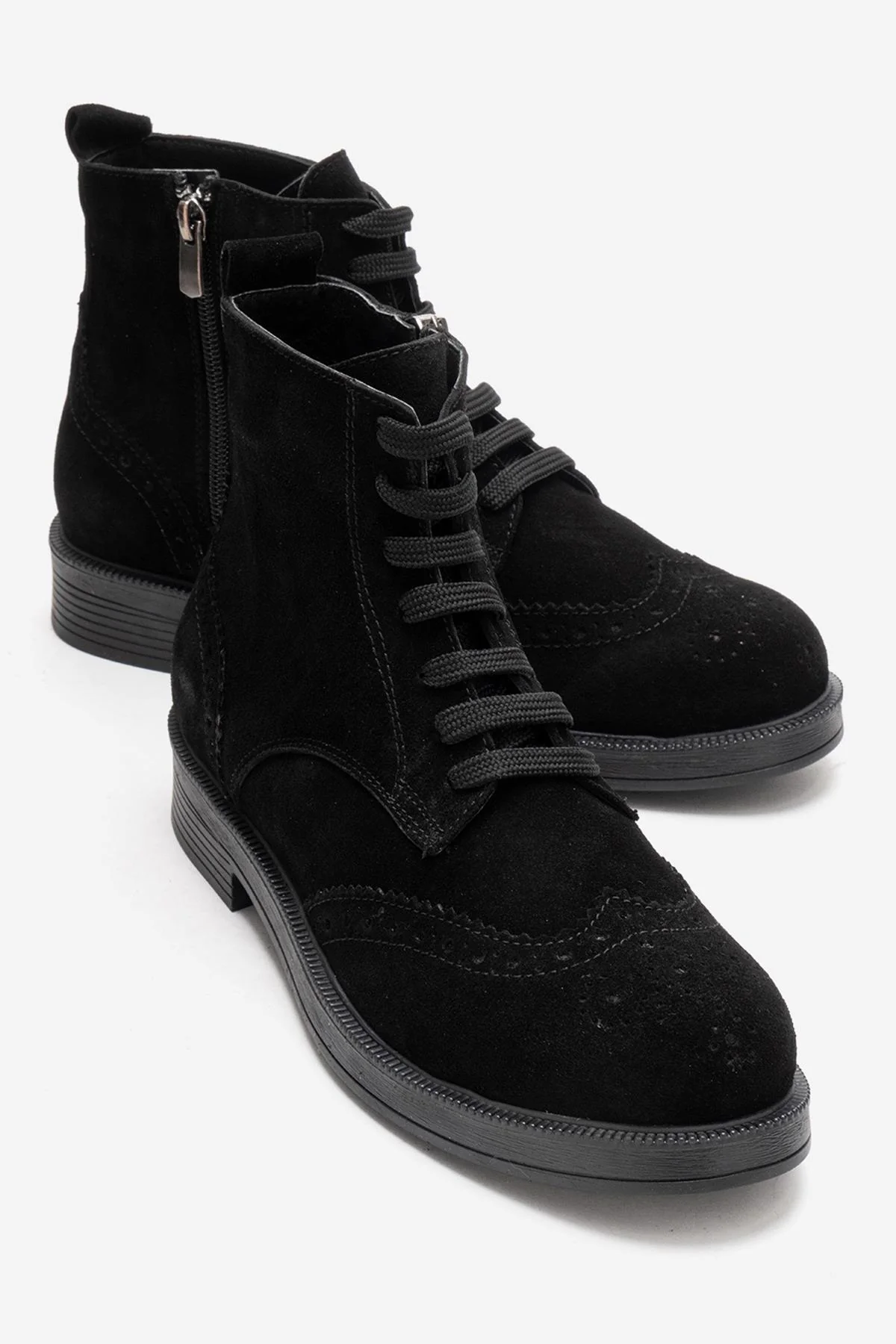 NELVY - Black Genuine Leather Boot (Women)