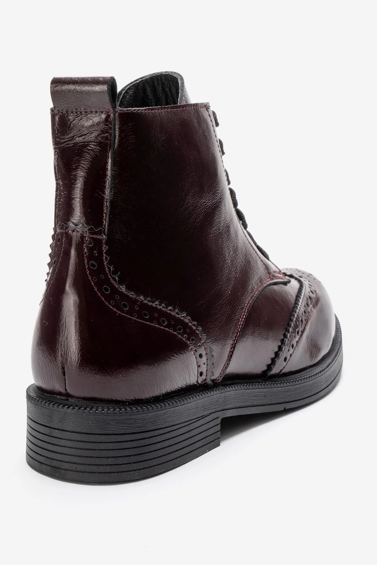 NELVY - Burgundy Genuine Leather Boot (Women) - Image 5